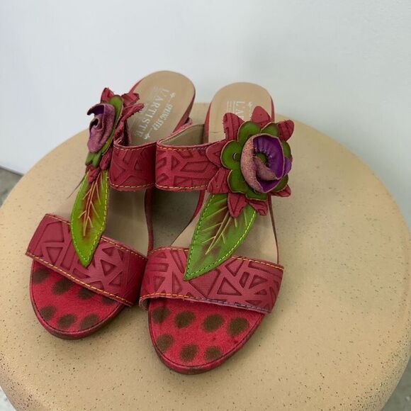 Spring Step L'Artiste Women's Shayla Leather Slide Sandal - Picture 10 of 10